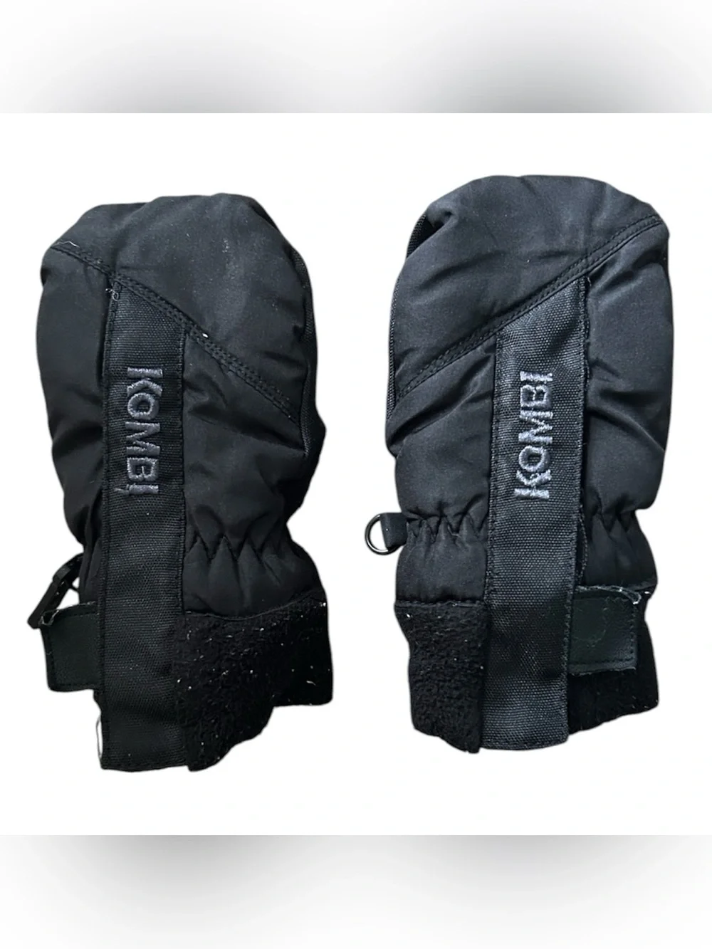 Kombi Toddler Black Insulated Mittens - Warm Winter Gloves